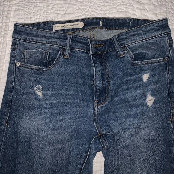 Pilcro and the Letterpress Straight Leg Cuff Jeans - Picture 3 of 4